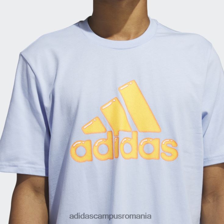 adidas campus romania umplutură stilou cu logo - tricou grafic sportswear albastru alba adidas bărbați zori albastre J266N25052