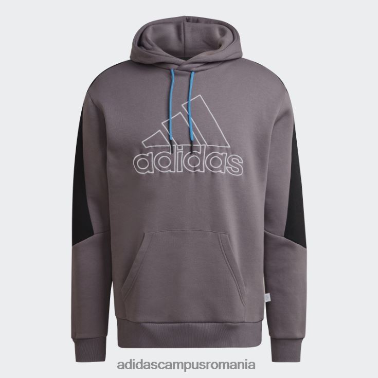 adidas campus romania urme gri viitoare pictograme insignă brodat de sport fleece hanora bărbați urmă gri J266N214602