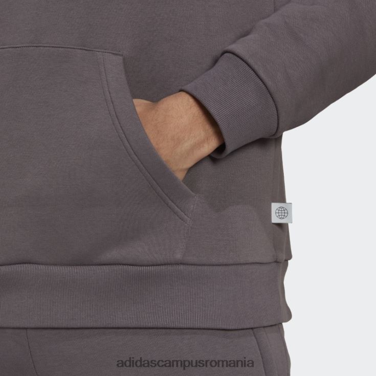 adidas campus romania urme gri viitoare pictograme insignă brodat de sport fleece hanora bărbați urmă gri J266N214602