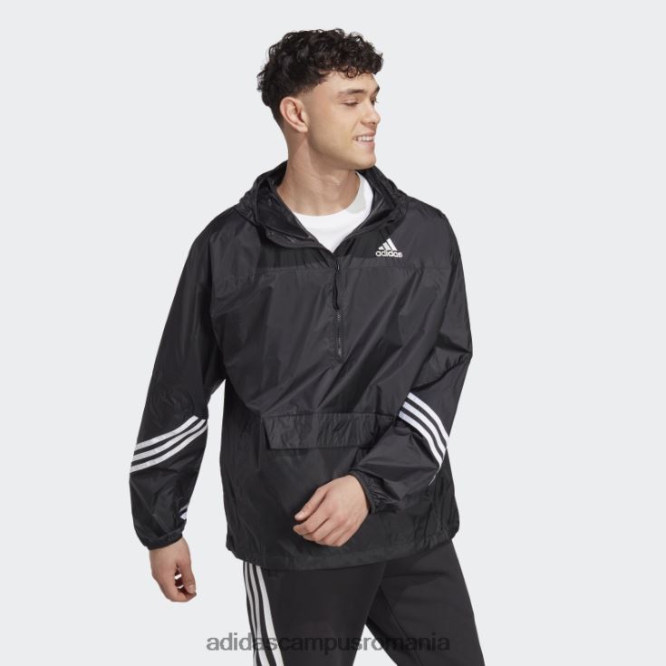 adidas campus romania vânt negru.rdy anorac cu glugă bărbați negru J266N214453