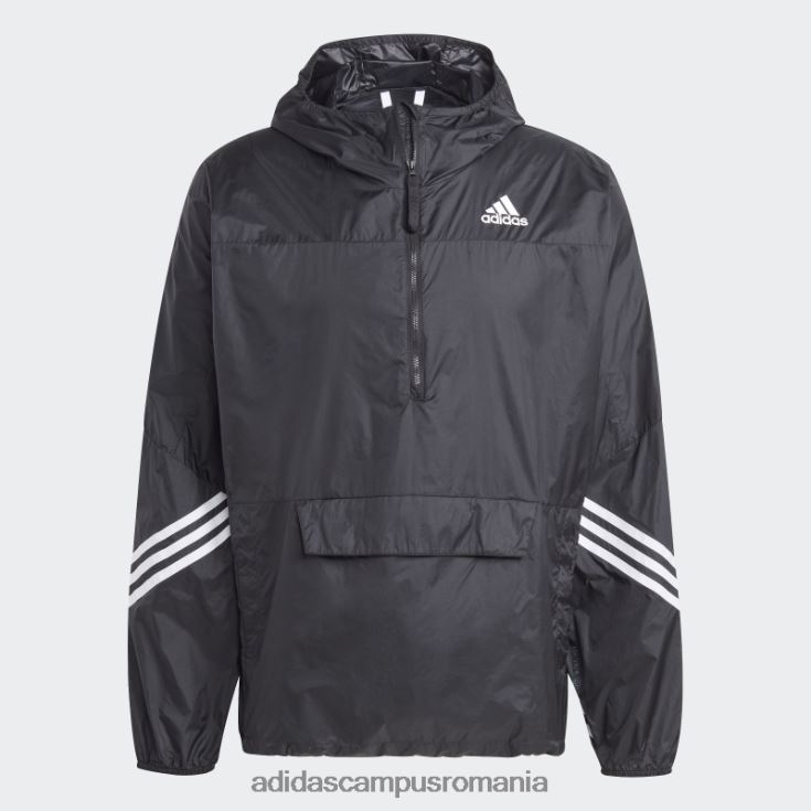 adidas campus romania vânt negru.rdy anorac cu glugă bărbați negru J266N214453