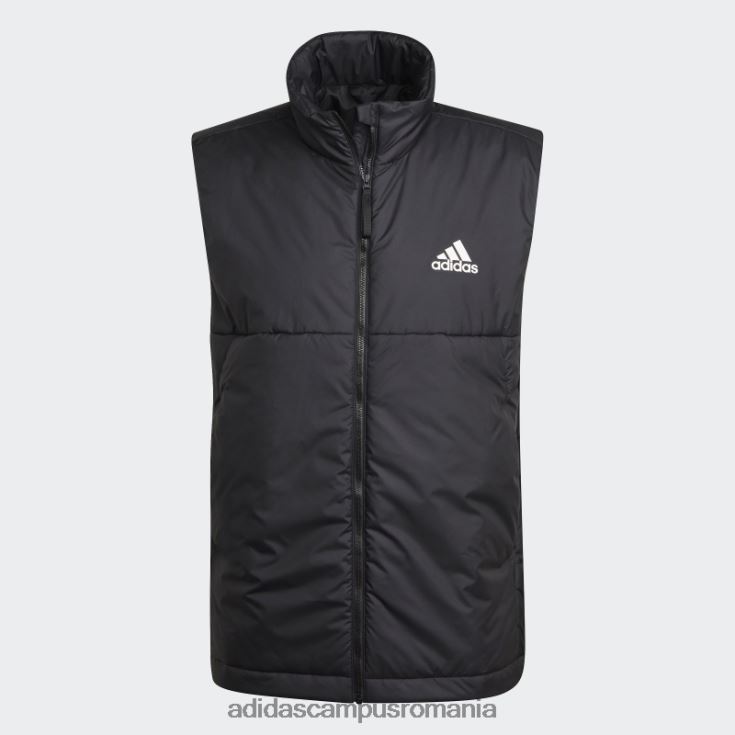 adidas campus romania vestă izolată neagră cu 3 dungi adidas bărbați negru J266N25775
