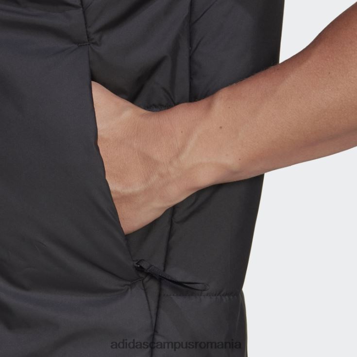 adidas campus romania vestă izolată neagră cu 3 dungi adidas bărbați negru J266N25775