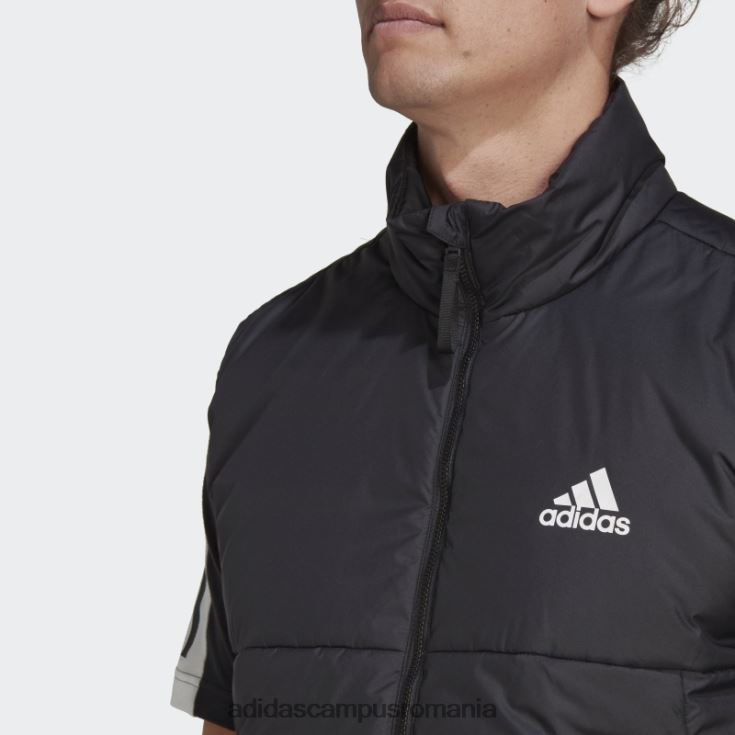 adidas campus romania vestă izolată neagră cu 3 dungi adidas bărbați negru J266N25775