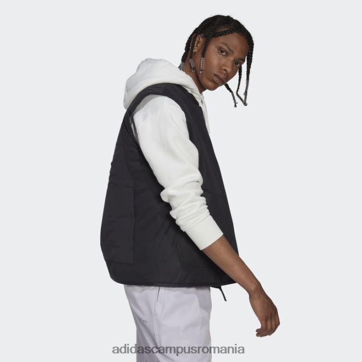 adidas campus romania vestă puf neagră elegantă bărbați negru J266N27187