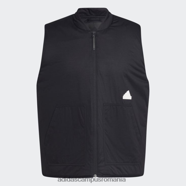 adidas campus romania vestă puf neagră elegantă bărbați negru J266N27187