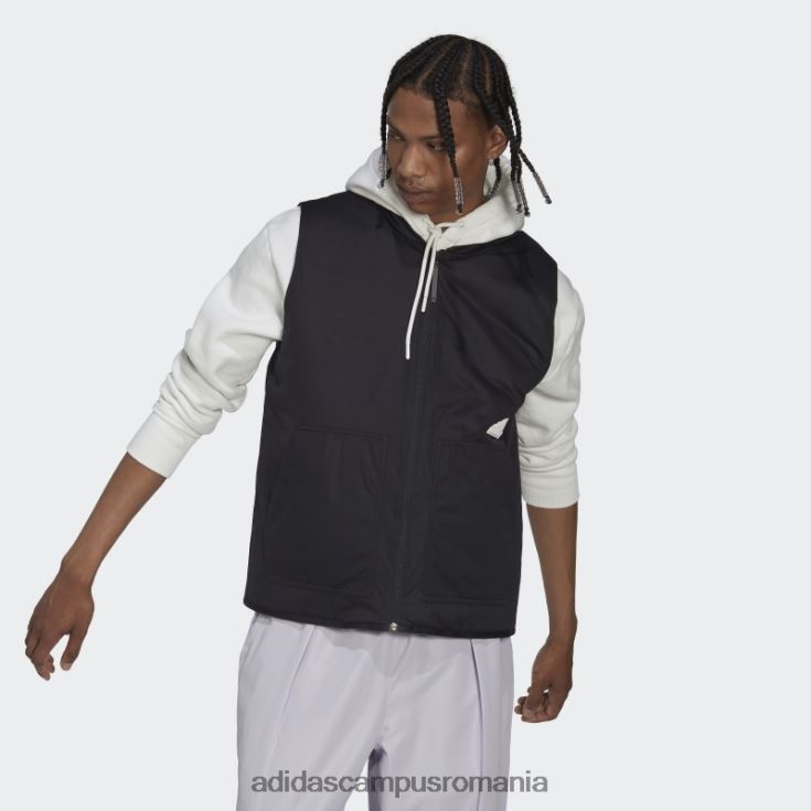 adidas campus romania vestă puf neagră fierbinte bărbați negru J266N2953