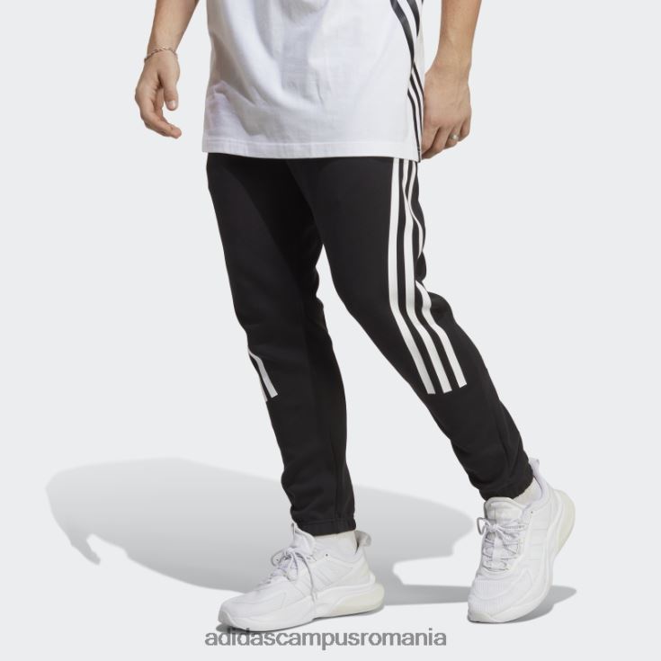 adidas campus romania viitor iconi pantaloni 3 dungi alb bărbați alb negru J266N2871