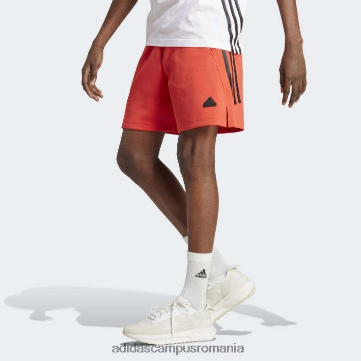 adidas campus romania viitor iconi pantaloni scurți 3 dungi roșii bărbați roșu J266N25372