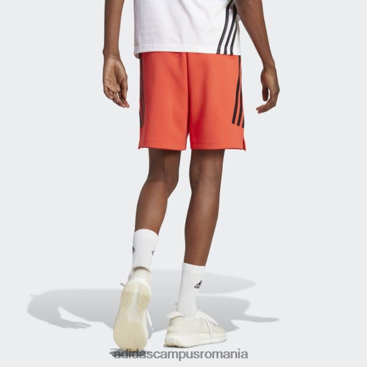 adidas campus romania viitor iconi pantaloni scurți 3 dungi roșii bărbați roșu J266N25372