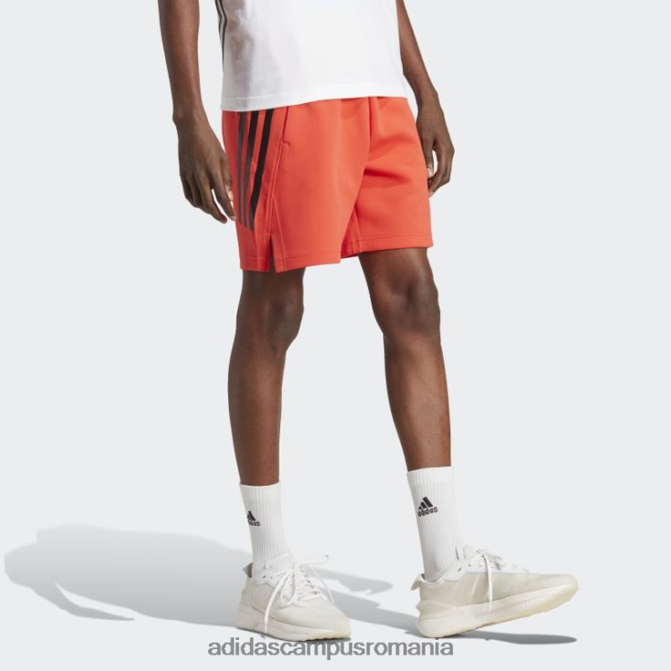 adidas campus romania viitor iconi pantaloni scurți 3 dungi roșii bărbați roșu J266N25372
