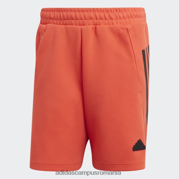 adidas campus romania viitor iconi pantaloni scurți 3 dungi roșii bărbați roșu J266N25372