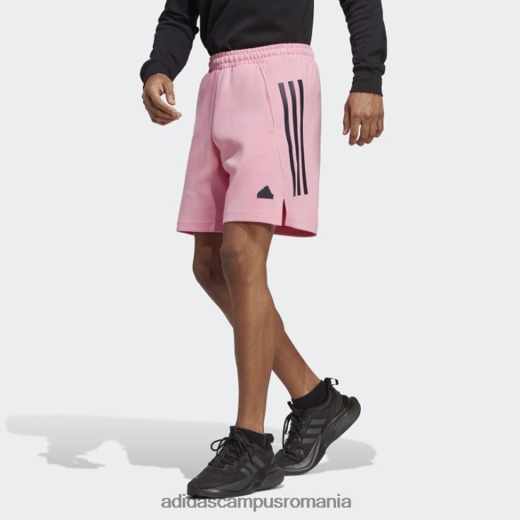 adidas campus romania viitor iconi pantaloni scurți 3 dungi roz bărbați roz J266N25342