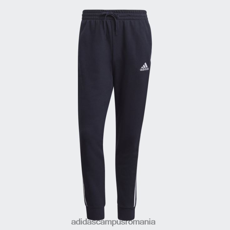 adidas campus romania essentials French Terry manșetă conică pantaloni cu 3 dungi cerneală bărbați cerneală/alb J266N26662