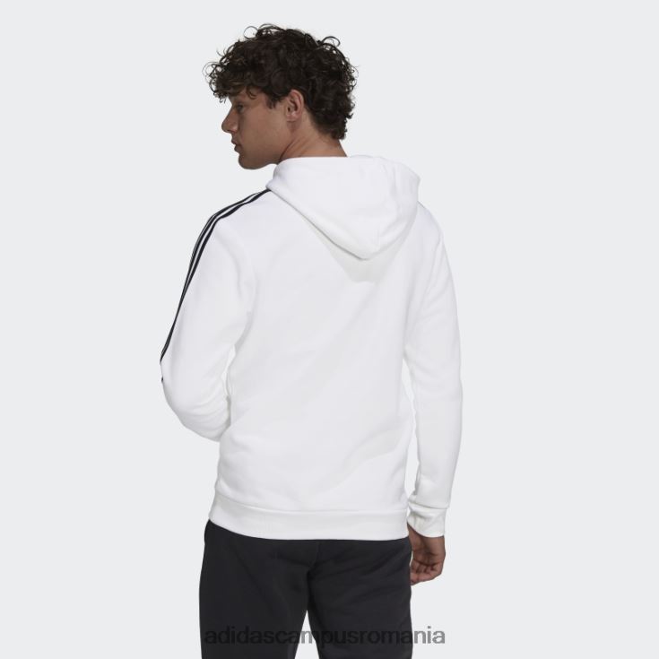 adidas campus romania hanorac adidas cu 3 dungi alb essentials fleece bărbați alb negru J266N27041