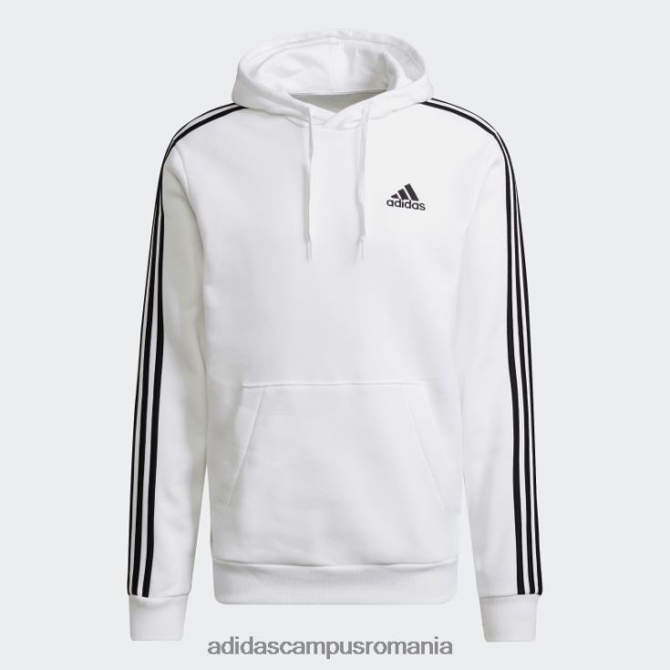 adidas campus romania hanorac adidas cu 3 dungi alb essentials fleece bărbați alb negru J266N27041
