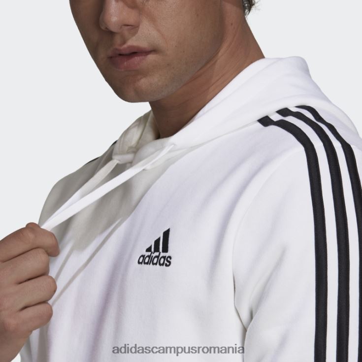 adidas campus romania hanorac adidas cu 3 dungi alb essentials fleece bărbați alb negru J266N27041