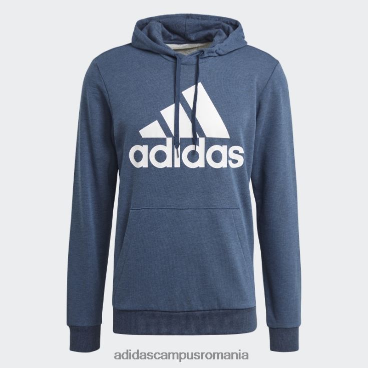 adidas campus romania hanorac cu glugă cu logo mare essentials french terry bleumarin mel bărbați bleumarin mel/alb J266N26955