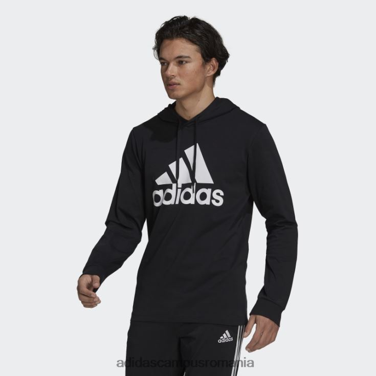adidas campus romania hanorac cu logo essentials negru adidas bărbați alb negru J266N25400