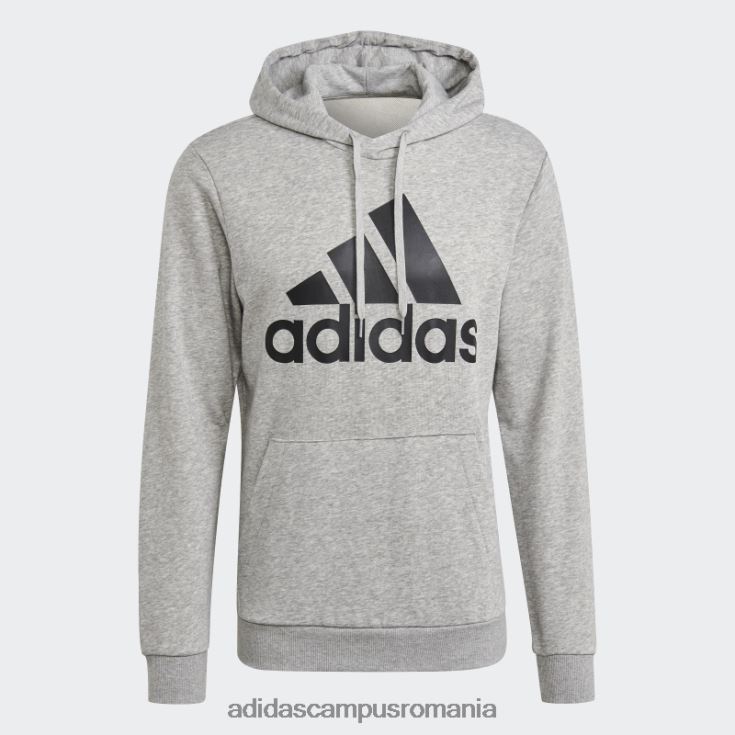 adidas campus romania hanorac gri mediu essentials french terry cu logo mare bărbați gri mediu/negru J266N27030