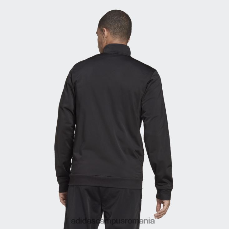 adidas campus romania jachetă neagră de încălzire cu 3 dungi adidas bărbați negru J266N24875