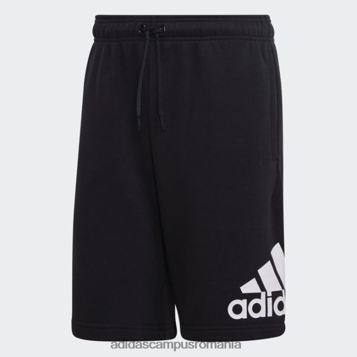 adidas campus romania negru must have insigna de pantaloni scurți sport bărbați alb negru J266N27108
