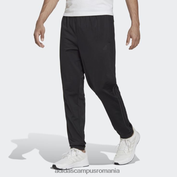 adidas campus romania pantaloni de antrenament conici, cu trei dungi, pentru încălzire bărbați negru J266N25470
