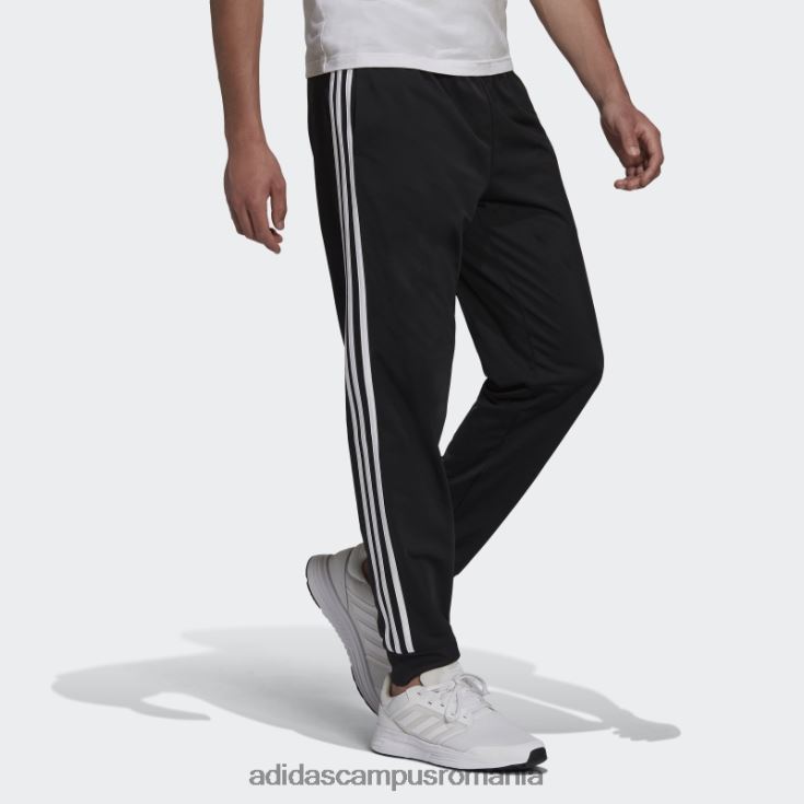 adidas campus romania pantaloni de încălzire conici cu 3 dungi alb bărbați alb negru J266N25170