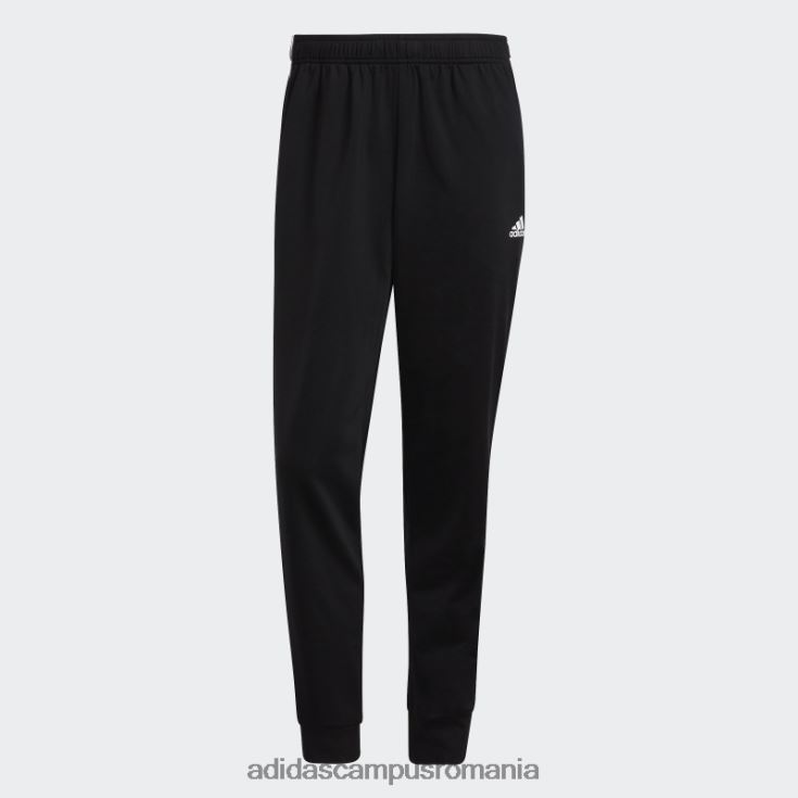 adidas campus romania pantaloni de încălzire conici cu 3 dungi alb bărbați alb negru J266N25170