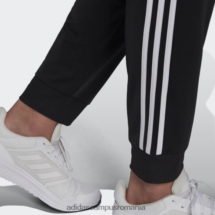 adidas campus romania pantaloni de încălzire conici cu 3 dungi alb bărbați alb negru J266N25170