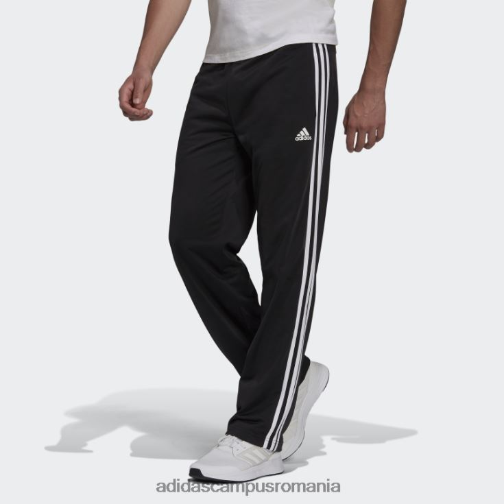 adidas campus romania pantaloni de sport cu 3 dungi albi pentru încălzire cu tivul deschis primegreen essentials bărbați alb negru J266N26418