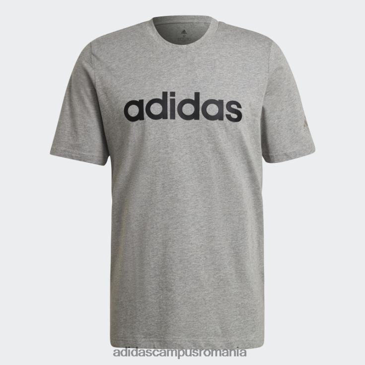 adidas campus romania tricou adidas cu logo brodat liniar gri mediu essentials bărbați gri mediu J266N26609
