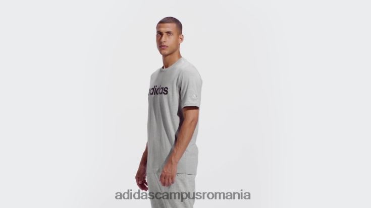 adidas campus romania tricou adidas cu logo brodat liniar gri mediu essentials bărbați gri mediu J266N26609