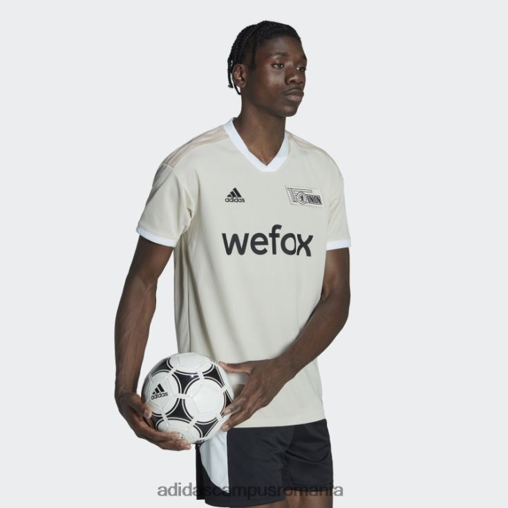 adidas campus romania 1. tricou deplasare fc union berlin 22/23 ivory bărbați fildeş J266N213397