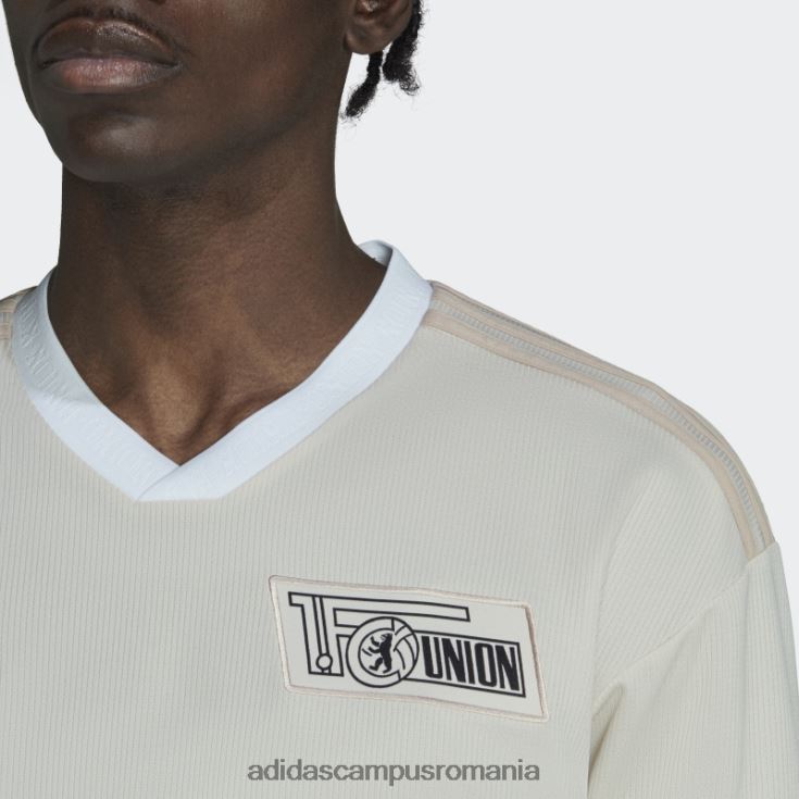 adidas campus romania 1. tricou deplasare fc union berlin 22/23 ivory bărbați fildeş J266N213397