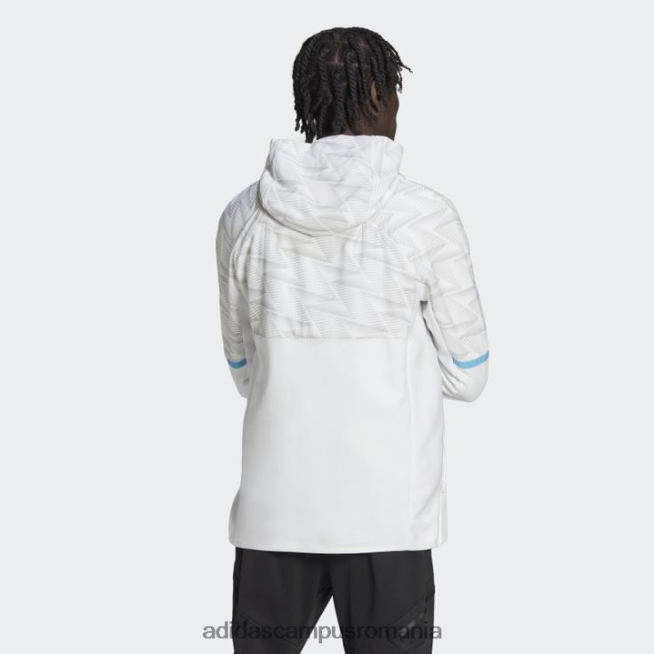 adidas campus romania Hanorac de călătorie cu fermoar complet de ziua jocului din Mexic alb bărbați alb J266N215061