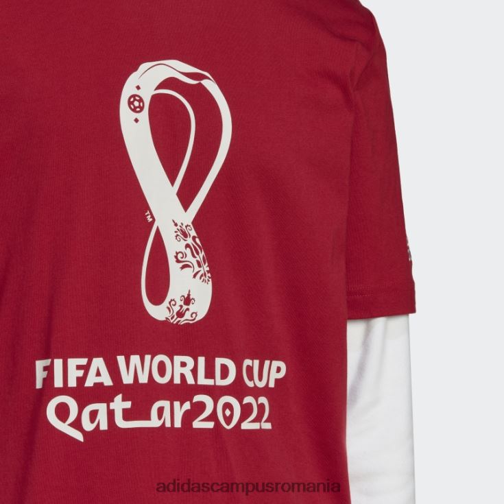 adidas campus romania Maroon Fifa World Cup 2022 tricou grafic adidas bărbați maro J266N21245