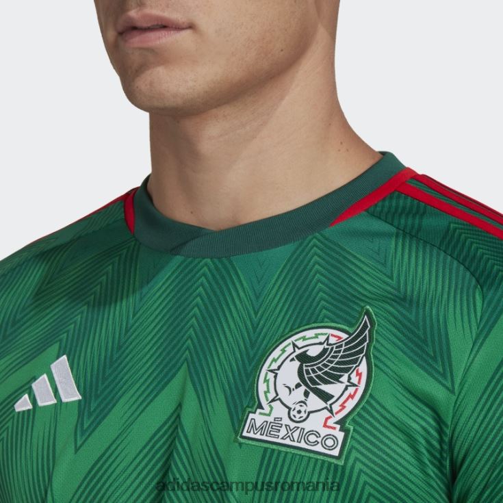 adidas campus romania Mexic 22 tricou acasă verde fierbinte bărbați verde J266N25479