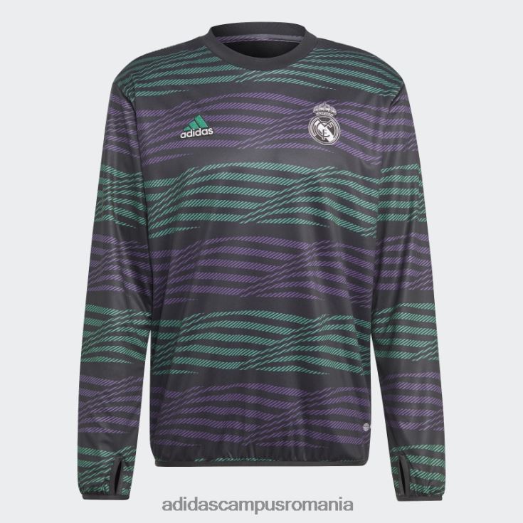 adidas campus romania Real Madrid pre-meci bluză caldă negru adidas bărbați negru/violet/verde curte J266N214262
