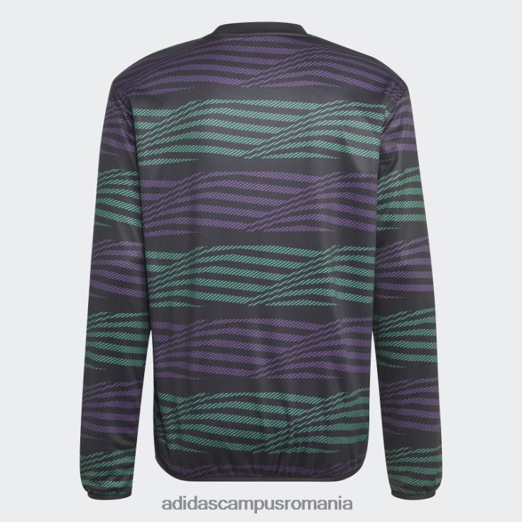 adidas campus romania Real Madrid pre-meci bluză caldă negru adidas bărbați negru/violet/verde curte J266N214262