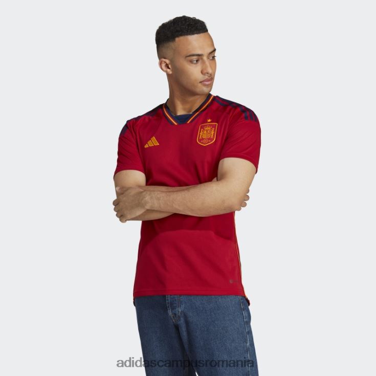 adidas campus romania Spania 22 tricou acasă roșu bărbați roșu/albastru marin J266N2752