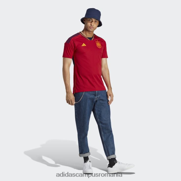 adidas campus romania Spania 22 tricou acasă roșu bărbați roșu/albastru marin J266N2752