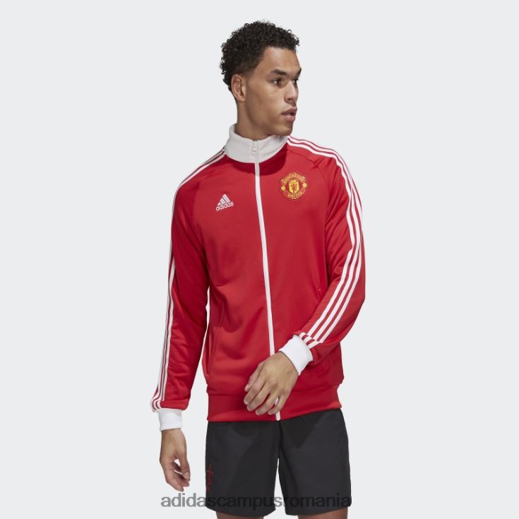 adidas campus romania Top de sport cu 3 dungi manchester united roșu real bărbați roșu adevărat J266N213463