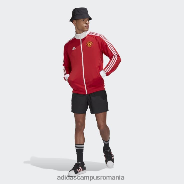 adidas campus romania Top de sport cu 3 dungi manchester united roșu real bărbați roșu adevărat J266N213463