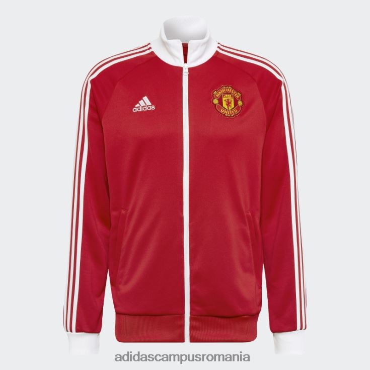 adidas campus romania Top de sport cu 3 dungi manchester united roșu real bărbați roșu adevărat J266N213463
