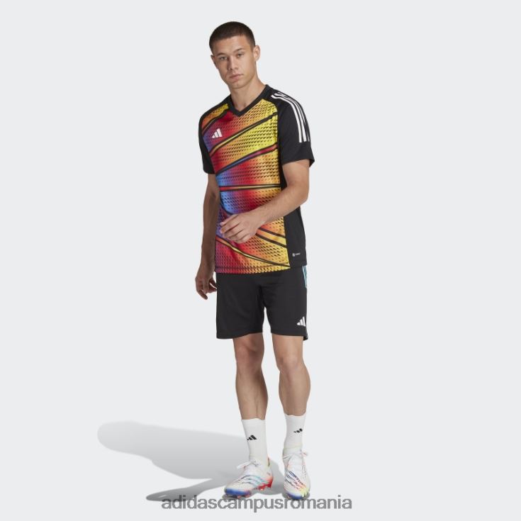 adidas campus romania Tricou grafic negru Tiro 23 Pro cu mânecă scurtă bărbați negru J266N26857