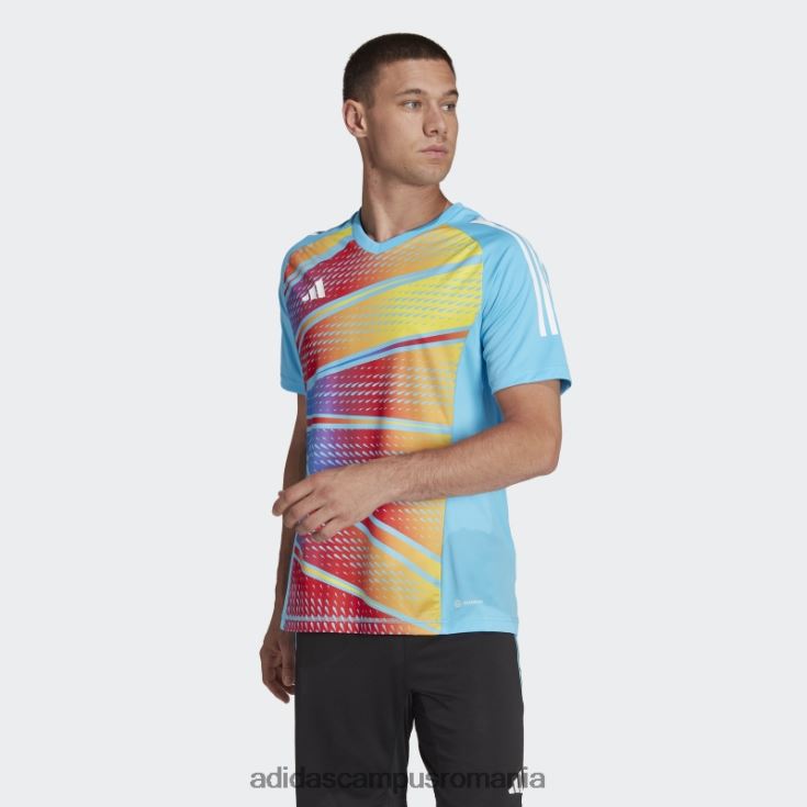 adidas campus romania Tricou grafic sky rush tiro 23 pro cu mânecă scurtă bărbați papură a cerului J266N27145