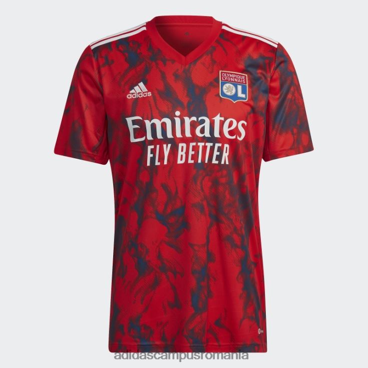adidas campus romania Tricou roșu pentru olympique lyonnais 22/23 deplasare bărbați roșu J266N214347