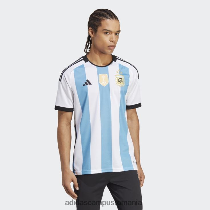 adidas campus romania alb argentina 22 câștigători tricou acasă bărbați bărbați alb/albastru deschis J266N213582