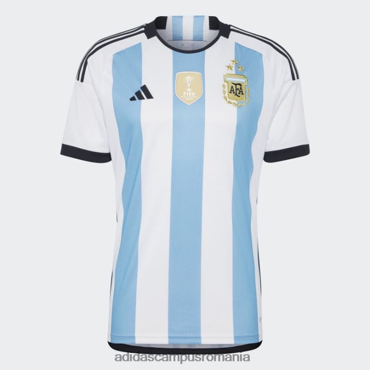 adidas campus romania alb argentina 22 câștigători tricou acasă bărbați bărbați alb/albastru deschis J266N213582